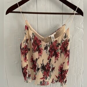 Full Tilt Women’s Floral Textured Sheer Tank Top Size Small